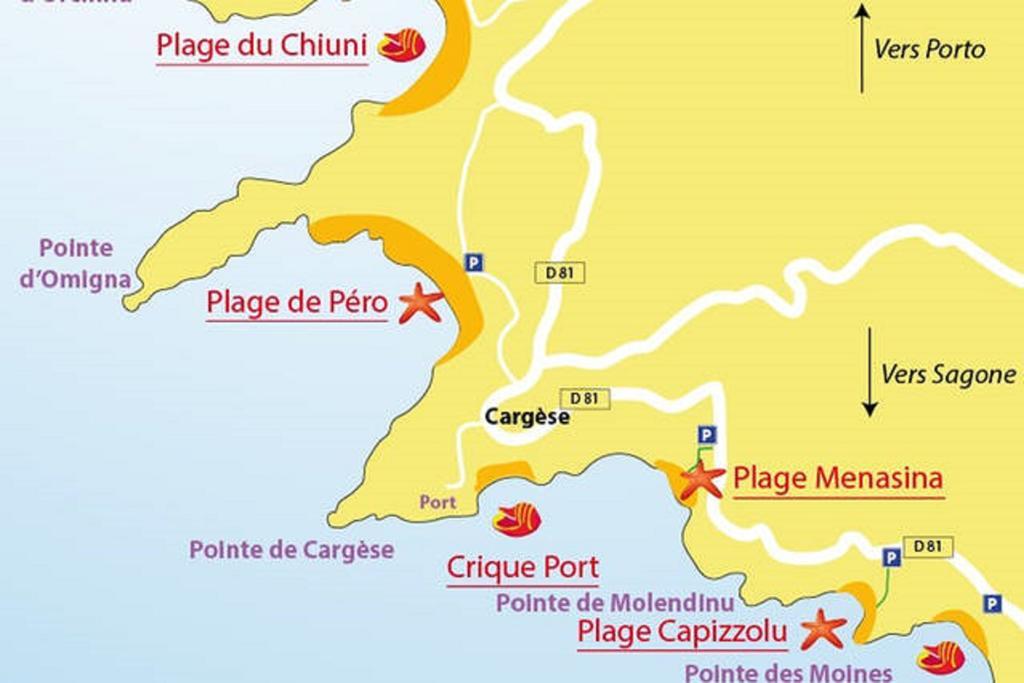 Vila Ferme De Chiuni Cargèse Exteriér fotografie